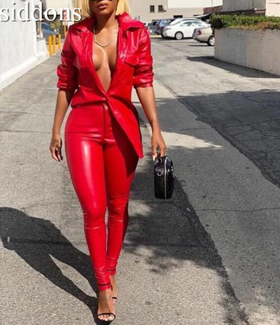 Woman pants New hot fashion solid color retro sexy high waist color stretch female leather pants a242
Woman pants New hot fashion solid color retro sexy high waist color stretch female leather pants a242