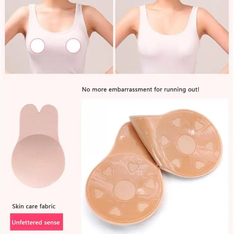 1 Pair Silicone Reusable Breast Pad Rabbit Ears Shape Self Adhesive Chest Stickers Bra Nipple Invisible Covers Accessories
1 Pair Silicone Reusable Breast Pad Rabbit Ears Shape Self Adhesive Chest Stickers Bra Nipple Invisible Covers Accessories