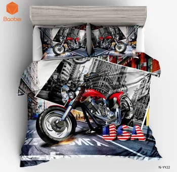 3Pcs Printed Red motorcycle Bedding Set Soft Polyester Twin Full King Queen Duvet Cover with pillowcases Quilt CoverSJ208
3Pcs Printed Red motorcycle Bedding Set Soft Polyester Twin Full King Queen Duvet Cover with pillowcases Quilt CoverSJ208