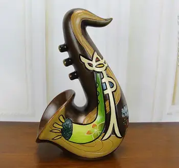 Very beautiful Saxophone ceramic household ornaments handicraft crafts Have you all the way
Very beautiful Saxophone ceramic household ornaments handicraft crafts Have you all the way