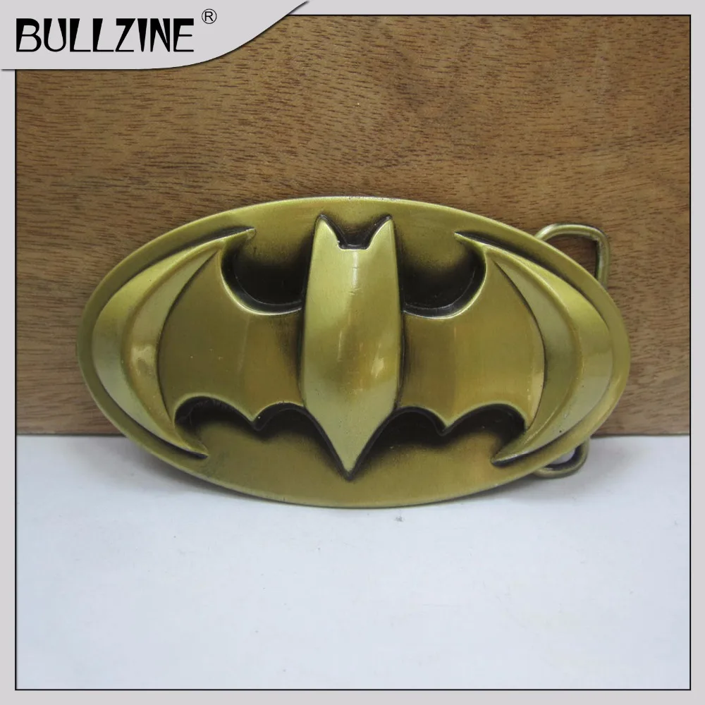 The Bullzine fashion batman belt buckle with antique brass finish FP-03612 for 4cm width snap on belt
The Bullzine fashion batman belt buckle with antique brass finish FP-03612 for 4cm width snap on belt