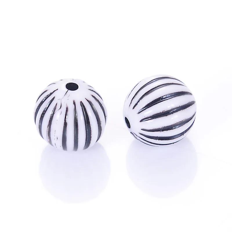 Wholesale 14MM Plating Acrylic Stripe Round Shape Antique Design Spacer Beads For Diy Handmade Jewelry Making Accessories
Wholesale 14MM Plating Acrylic Stripe Round Shape Antique Design Spacer Beads For Diy Handmade Jewelry Making Accessories