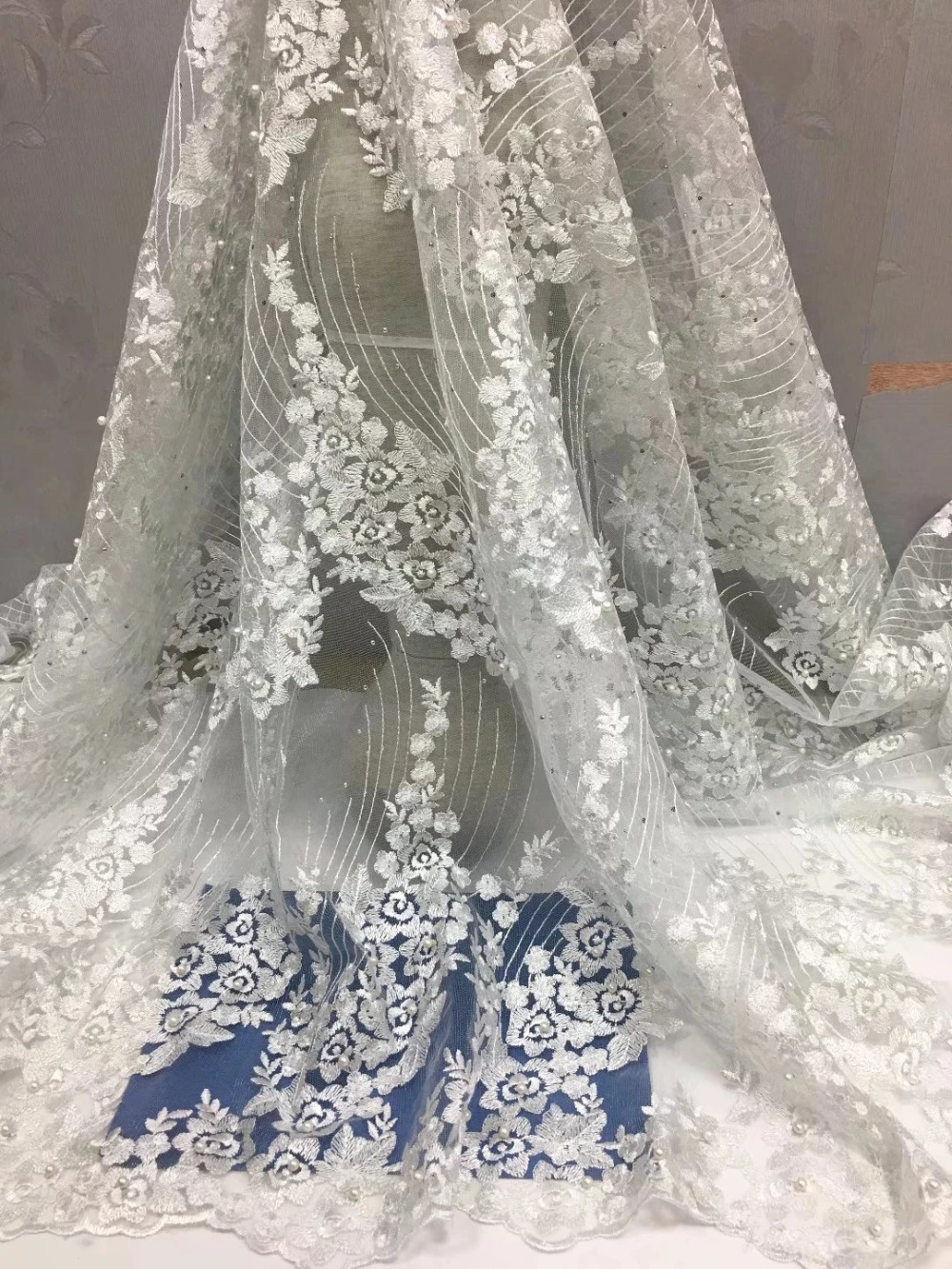 High Quality Tulle Lace 2018 Latest African Lace Fabric white Applique Afican French Wedding Lace Fabric For 5yards
High Quality Tulle Lace 2018 Latest African Lace Fabric white Applique Afican French Wedding Lace Fabric For 5yards
