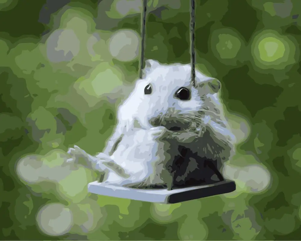 MaHuaf-j471 Mouse on a swing Painting By Numbers DIY Digital canvas painting Home Decor wall art in bedroom
MaHuaf-j471 Mouse on a swing Painting By Numbers DIY Digital canvas painting Home Decor wall art in bedroom