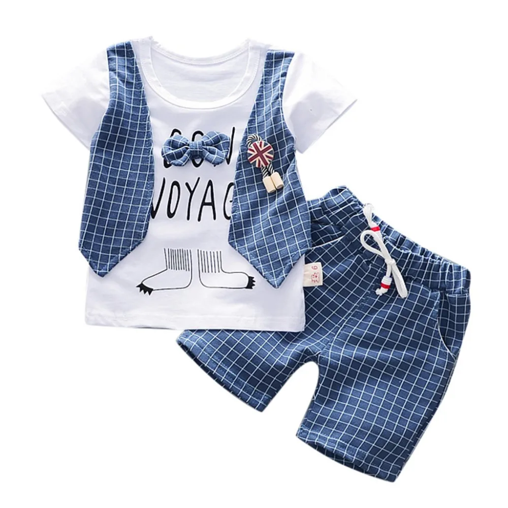 Toddler Boy Summer 2019 Clothes Fashion Plaid Letter Print Kids Set With Bow Boys Clothing Casual Pockets Children Boy Set
Toddler Boy Summer 2019 Clothes Fashion Plaid Letter Print Kids Set With Bow Boys Clothing Casual Pockets Children Boy Set
