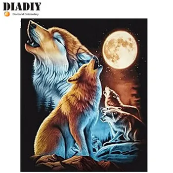 moon Wolf DIY 5D Diamond Painting wolf Cross Stitch Kits Diamond Mosaic Full Diamond Embroidery diamond Patterns wall Stickers
moon Wolf DIY 5D Diamond Painting wolf Cross Stitch Kits Diamond Mosaic Full Diamond Embroidery diamond Patterns wall Stickers