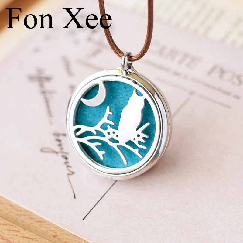 Silver Tone Owl Perfume Pendant Locket with A Blue Pad 70 cm Long Wax Chain Cute Animal Jewelry Stainless Steel Necklace H21
Silver Tone Owl Perfume Pendant Locket with A Blue Pad 70 cm Long Wax Chain Cute Animal Jewelry Stainless Steel Necklace H21