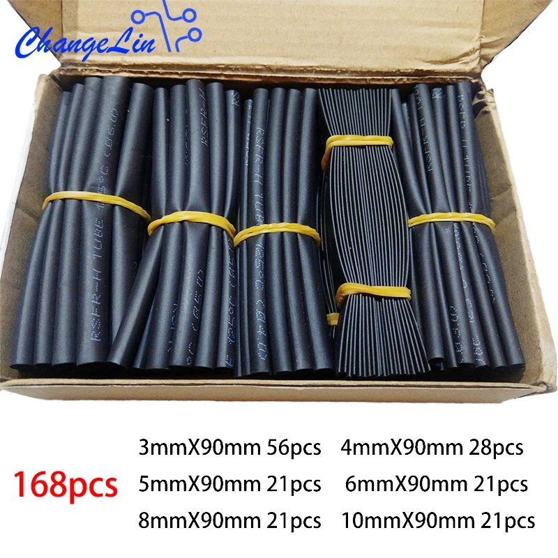 168pcs Heat Shrinkable Tube Assorted Kits Household Set Electrical Tape Insulation Shrink Sleeve Flame Retardant Wrap Wire Cable
168pcs Heat Shrinkable Tube Assorted Kits Household Set Electrical Tape Insulation Shrink Sleeve Flame Retardant Wrap Wire Cable