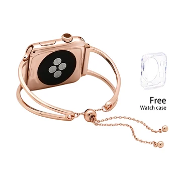 Fashion Stainless Steel Watchbans For iwatch Women Bracelet Watch Strap Replacement Apple Watch Band 38mm 42mm Adjustable
Fashion Stainless Steel Watchbans For iwatch Women Bracelet Watch Strap Replacement Apple Watch Band 38mm 42mm Adjustable