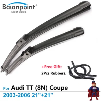 2Pcs Wiper Blades + 2Pcs Free Rubbers for Audi TT (8N) Coupe 2003-2006 21"+21", Wipers for Car
2Pcs Wiper Blades + 2Pcs Free Rubbers for Audi TT (8N) Coupe 2003-2006 21"+21", Wipers for Car