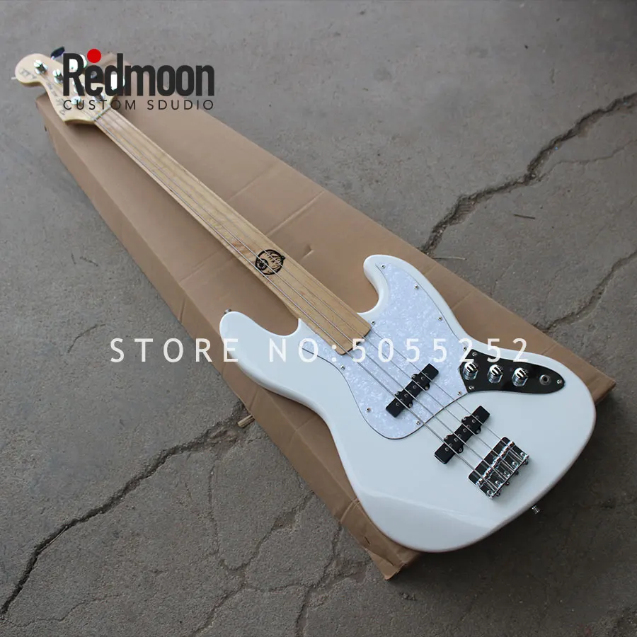Factory custom 4 strings Jazz bass fretless maple fretboard electric bass guitar musical instrument shop
Factory custom 4 strings Jazz bass fretless maple fretboard electric bass guitar musical instrument shop