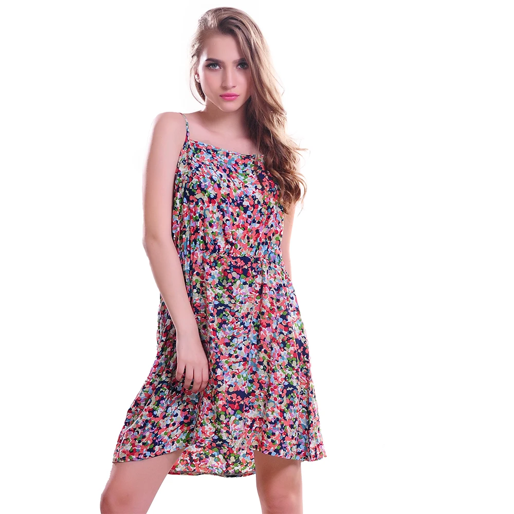 Spring Summer Korean Women Casual Bohemian Dresses Print Floral Sleeveless Vest Printed Beach Chiffon Dress
Spring Summer Korean Women Casual Bohemian Dresses Print Floral Sleeveless Vest Printed Beach Chiffon Dress