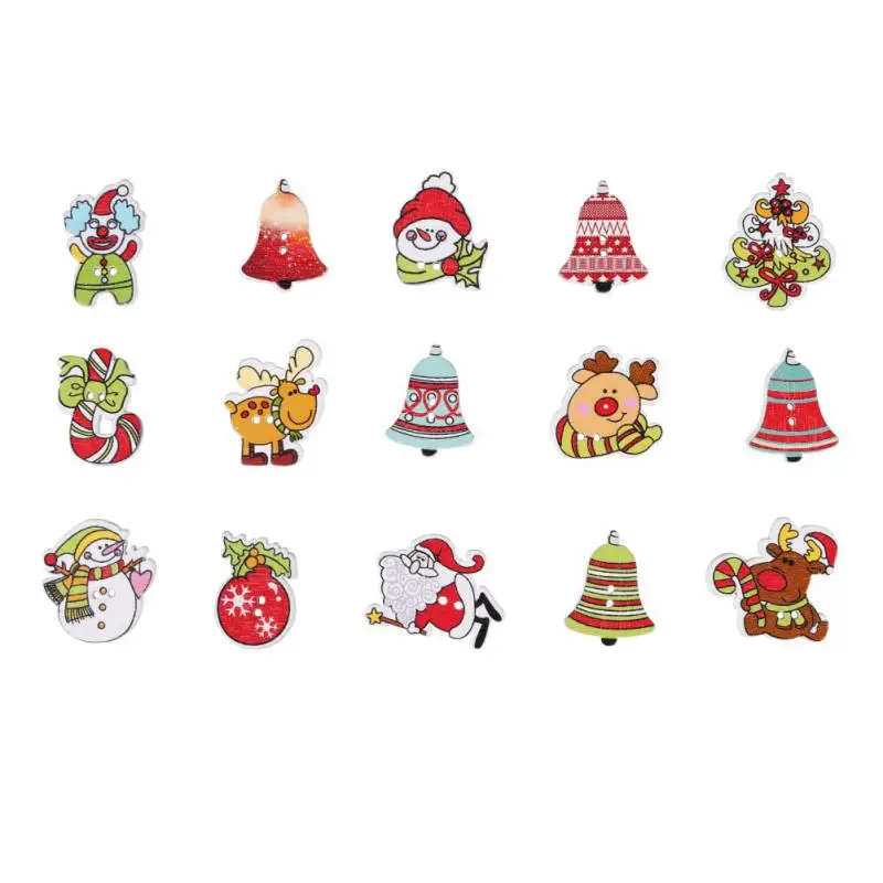 100pcs Random Mixed Wooden Button Christmas Pattern Scrapbook Decorative Buttons For Cloth Decoration New Year Product
100pcs Random Mixed Wooden Button Christmas Pattern Scrapbook Decorative Buttons For Cloth Decoration New Year Product