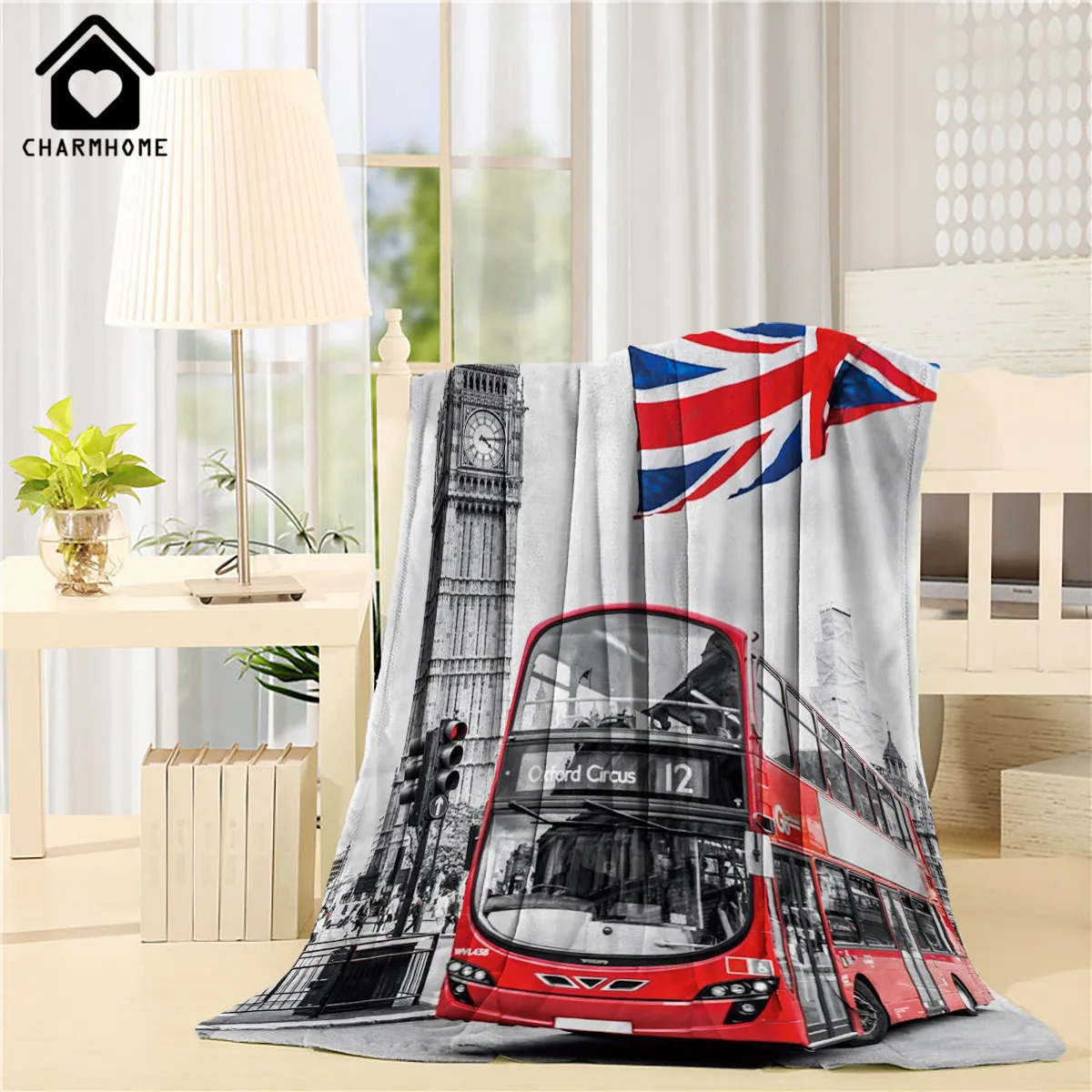 CHARMHOME Vintage Blanket Flannel Fleece Fabric Blanket Big Ben Tower Bus British Flag Sofa Bed Kid Adult Warm Throw Blanket
CHARMHOME Vintage Blanket Flannel Fleece Fabric Blanket Big Ben Tower Bus British Flag Sofa Bed Kid Adult Warm Throw Blanket