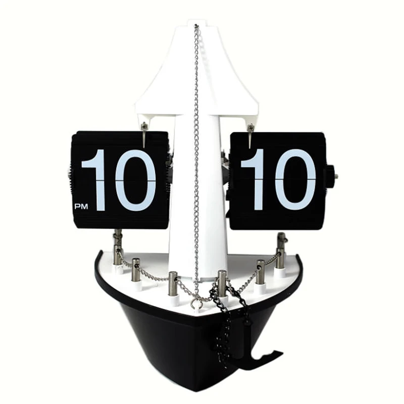 Blue Mediterranean Steamship Shape Decoration Automatic Flip Clock Creative Gift Sailing Desk Clock
Blue Mediterranean Steamship Shape Decoration Automatic Flip Clock Creative Gift Sailing Desk Clock