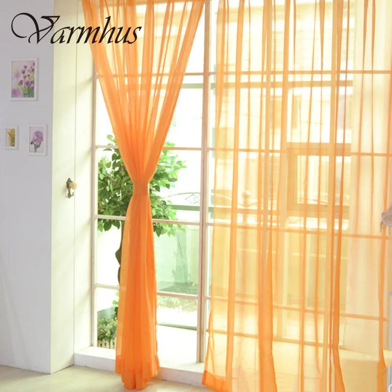 Varmhus Colorful Solid Polyester Tulle Voile Door Window Curtain 1Mx2M Drape Panel Sheer Elegant Valances For Home Decoration
Varmhus Colorful Solid Polyester Tulle Voile Door Window Curtain 1Mx2M Drape Panel Sheer Elegant Valances For Home Decoration
