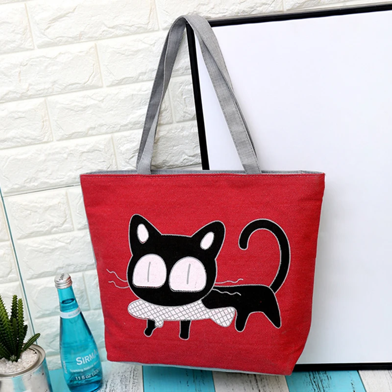 10PCS / LOT Women Canvas Shopping Bag Eco Foldable Cat Printing Tote Pouch Folding Women Casual High Capacity Shoulder Bag
10PCS / LOT Women Canvas Shopping Bag Eco Foldable Cat Printing Tote Pouch Folding Women Casual High Capacity Shoulder Bag