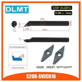 S20R-SVJCR16 3 Degrees Internal Turning Tool Holder For VCMT160404 VCMT160408 Insert Internal Boring Bar Lathe Machine
S20R-SVJCR16 3 Degrees Internal Turning Tool Holder For VCMT160404 VCMT160408 Insert Internal Boring Bar Lathe Machine