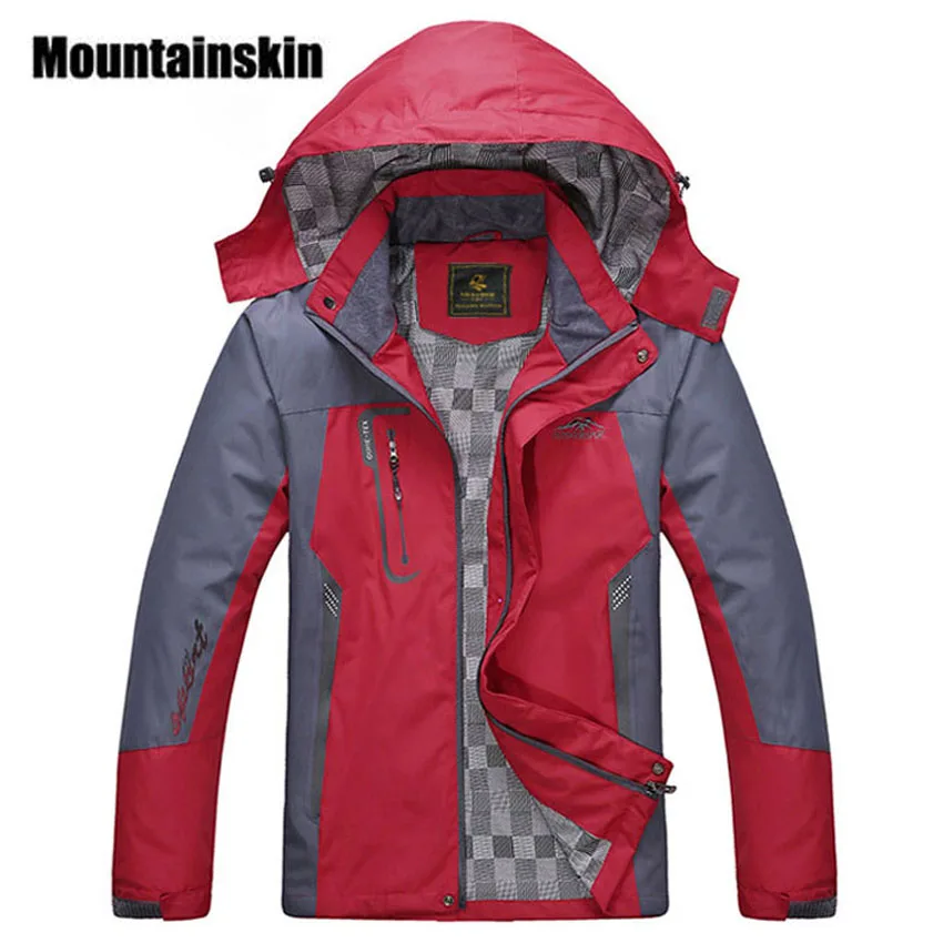 Image New Mens Outdoor Waterproof  Windpoof Jackets Men Spring Autumn Jacket Sports Coats Male Brand Clothing Plus Size L 5XL SA008