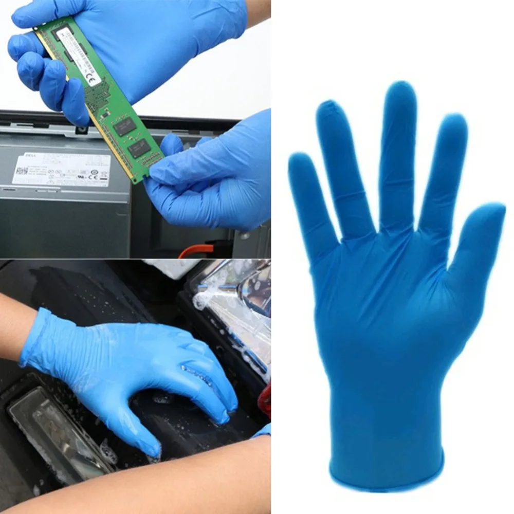 10PCs Comfortable Rubber Disposable Mechanic Laboratory Safety Work Nitrile Gloves Blue Safety Work Gloves
10PCs Comfortable Rubber Disposable Mechanic Laboratory Safety Work Nitrile Gloves Blue Safety Work Gloves