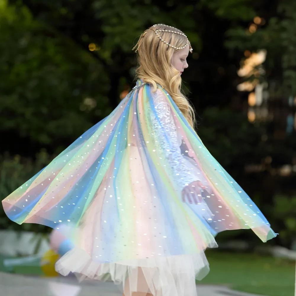 Girl Elsa Anna Dress Children's Snow Queen Princess Cosplay Costume with Transparent Cloak Kids Party Christmas Cloak
Girl Elsa Anna Dress Children's Snow Queen Princess Cosplay Costume with Transparent Cloak Kids Party Christmas Cloak