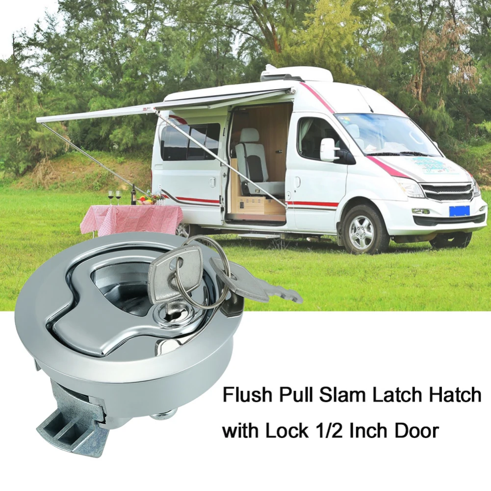 Stainless Steel 1/2" Door Lock 2" Flush Pull Slam Latch For Boat Deck Hatch Door Catch Lock Van For RV
Stainless Steel 1/2" Door Lock 2" Flush Pull Slam Latch For Boat Deck Hatch Door Catch Lock Van For RV