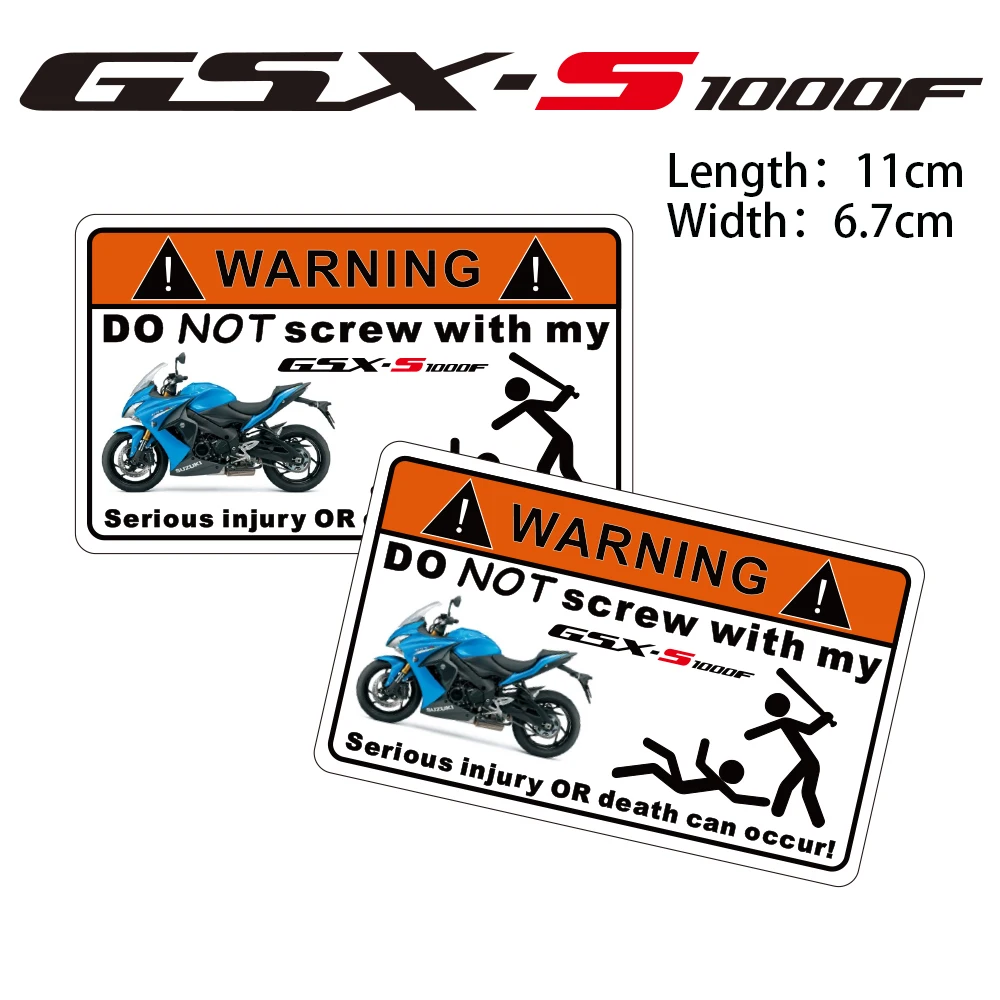 KODASKIN дешевый 2D креативный предупреждающий стикер для мотоцикла Suzuki GSX-S1000F
KODASKIN дешевый 2D креативный предупреждающий стикер для мотоцикла Suzuki GSX-S1000F