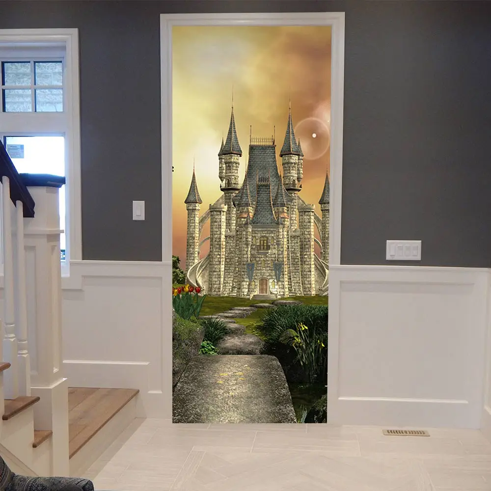 3D Retro Castle Door Stickers Self adhesive for Living Room, Bedroom Door Renovation PVC Vinyl Poster Wallpaper Art Mural Decor
3D Retro Castle Door Stickers Self adhesive for Living Room, Bedroom Door Renovation PVC Vinyl Poster Wallpaper Art Mural Decor