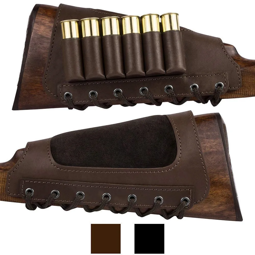 Leather Cartridge Buttstock Shotgun Shell Holder, Hunting Buttstock Ammo Holder Pouch Bag for Rifles, Shotgun Shell Pouch Shell
Leather Cartridge Buttstock Shotgun Shell Holder, Hunting Buttstock Ammo Holder Pouch Bag for Rifles, Shotgun Shell Pouch Shell