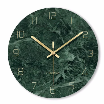 Green Marble Wall Clock Glass Silent Creative Art Simple European Round Wall Clock Home Decor Reloj Clock Decoration 50w073
Green Marble Wall Clock Glass Silent Creative Art Simple European Round Wall Clock Home Decor Reloj Clock Decoration 50w073
