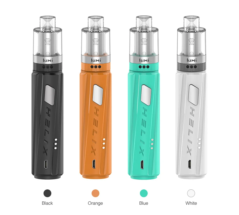 2pcs!!! New Vape pen Kit Digiflavor Helix starter kit with 2ML/4ML lumi tank by single 18650 Electronic cigarette Vaporizer Kit