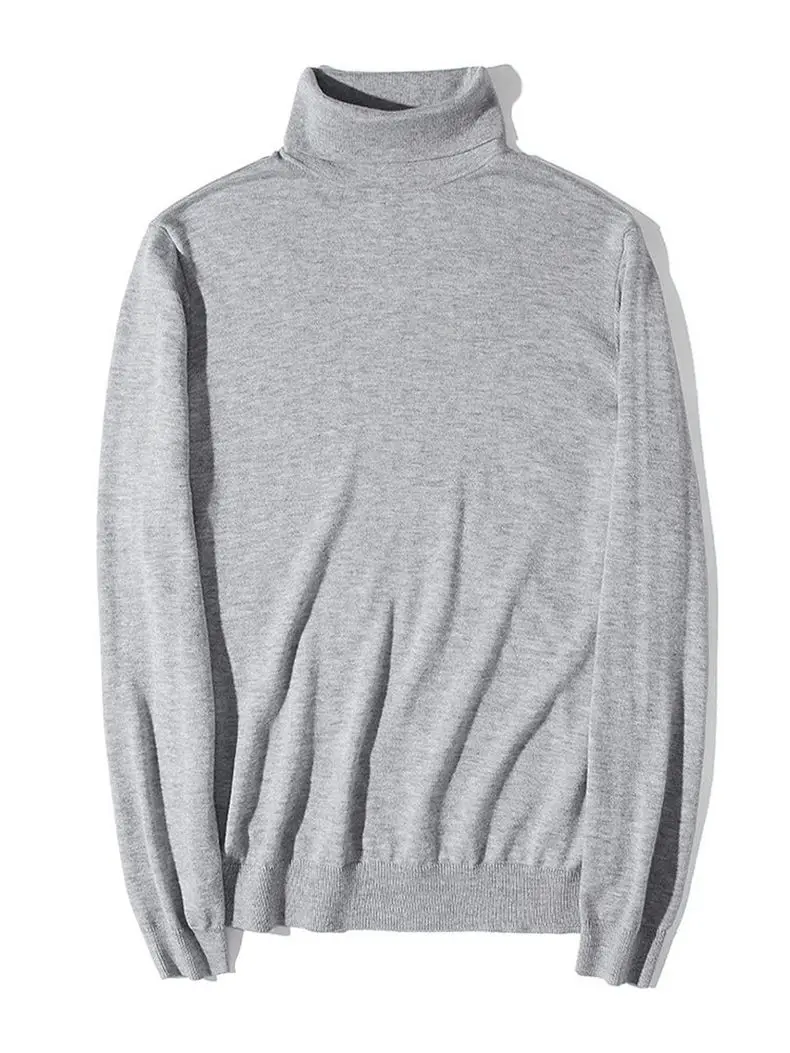 Brand MuLS Turtleneck Sweater Men Pullovers Spring Winter Thick High-Neck Male Sweater Jumpers Cotton Fleece Man knitwear Autumn 7