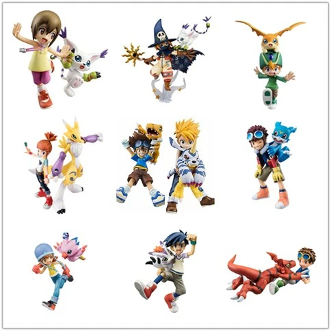 

Japanese anime figure Digital Digimon Adventure ISHIDA YAMATO Gabumon Yagami Taichi Agumon Hikari Sora PVC Digimon