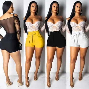 2019 Sexy Women Ladies Summer Shorts Stylish High Waist Solid Yellow White Black Belt Beach Short Trousers 3 Colors
2019 Sexy Women Ladies Summer Shorts Stylish High Waist Solid Yellow White Black Belt Beach Short Trousers 3 Colors