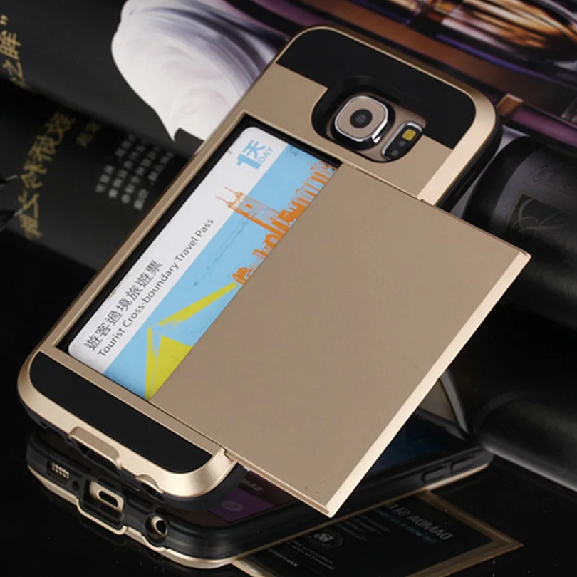 For Samsung Galaxy S6 S7 Edge S8 Plus Note 5 4 6S 7 8 Plus X Hybrid Armor Case with Card Holder Full Protective Phone Case Shell
For Samsung Galaxy S6 S7 Edge S8 Plus Note 5 4 6S 7 8 Plus X Hybrid Armor Case with Card Holder Full Protective Phone Case Shell
