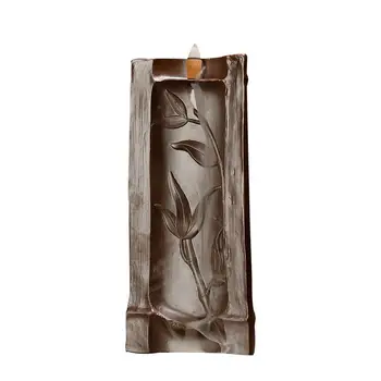 Backflow Incense Cone Sticks Holder Traditional Ceramic Bamboo Shape Smoke Waterfall Incense Burner Home Decor +10pcs Cones
Backflow Incense Cone Sticks Holder Traditional Ceramic Bamboo Shape Smoke Waterfall Incense Burner Home Decor +10pcs Cones