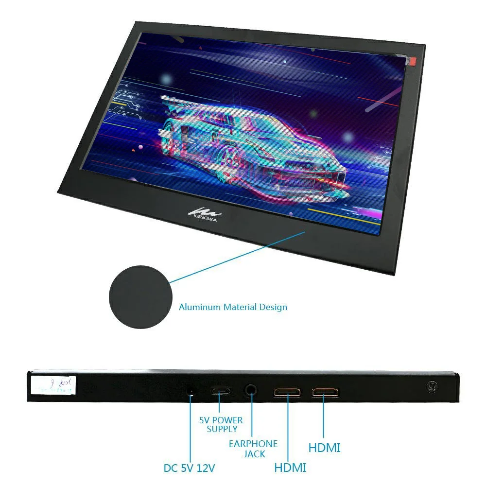 11.6 inch 1920x1080 IPS Gaming Screen in LCD Portable Monitor tablet computer Surveillance Display for Drone CCTV Raspberry pi
11.6 inch 1920x1080 IPS Gaming Screen in LCD Portable Monitor tablet computer Surveillance Display for Drone CCTV Raspberry pi