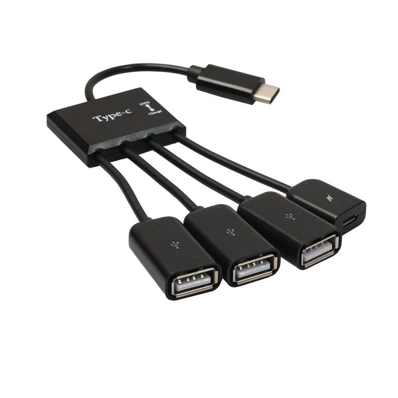 Type C OTG Hub Cable Connector 4 Port USB for Smartphone Tablet PC USB 3.1Type c to 3 Port USB2.0 Hub+Micro USB for power supply
Type C OTG Hub Cable Connector 4 Port USB for Smartphone Tablet PC USB 3.1Type c to 3 Port USB2.0 Hub+Micro USB for power supply