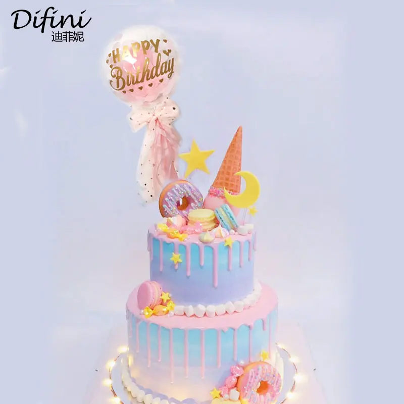 Cake Decorating Supply 5Inch Happy Birthday Transparent Balloon With Stickers For Birthday Propose Valentine's Day Wedding
Cake Decorating Supply 5Inch Happy Birthday Transparent Balloon With Stickers For Birthday Propose Valentine's Day Wedding