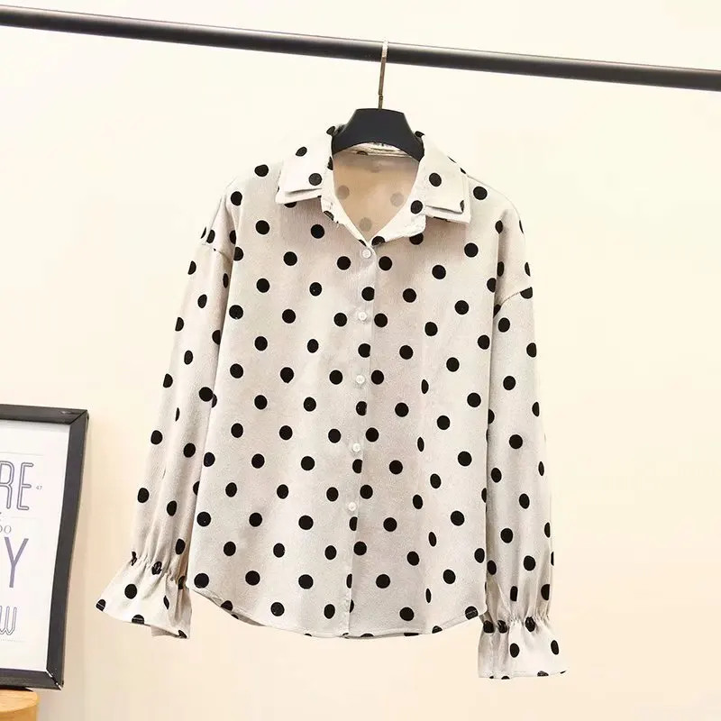 2019 Plus Size Women Blouses Spring Clothing Fashion Casual Loose Long Sleeve corduroy Shirts B3-8043 |