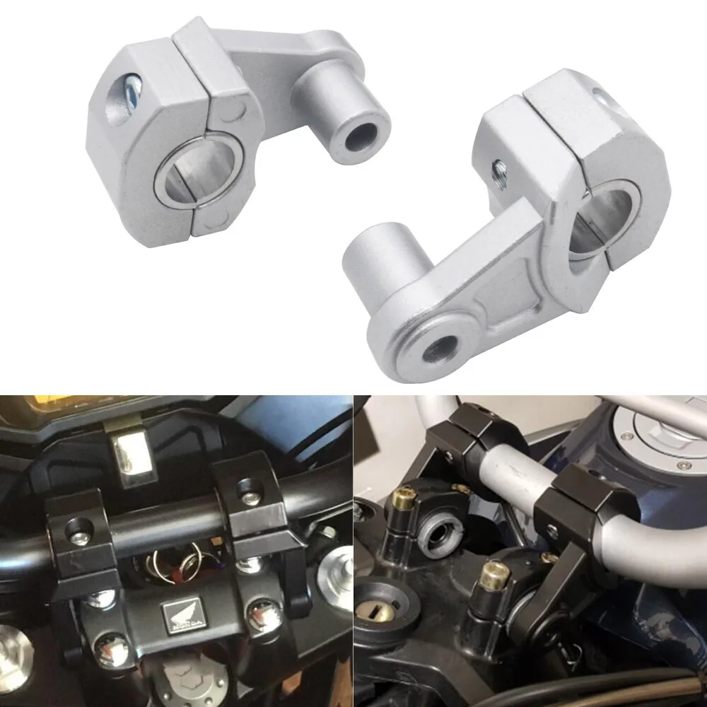 2Pcs Aluminum Motorcycle Part 28mm Handlebar Riser Handle Bar Clamp For Honda for BMW Yamaha For Kawasaki Handlebar Raiser
2Pcs Aluminum Motorcycle Part 28mm Handlebar Riser Handle Bar Clamp For Honda for BMW Yamaha For Kawasaki Handlebar Raiser