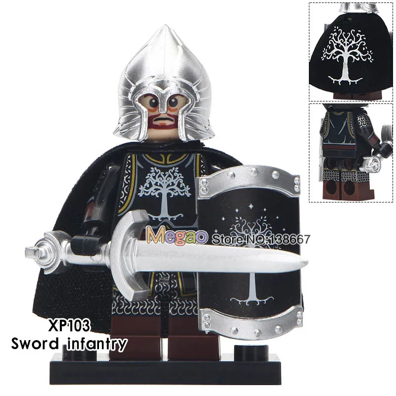 Single Sale Lord of the Rings ly Knight Soldier of Gondor Heavy Spear Sword Building Blocks Xmas Toys For Children
Single Sale Lord of the Rings ly Knight Soldier of Gondor Heavy Spear Sword Building Blocks Xmas Toys For Children