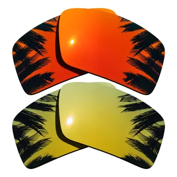 (Orange Red Mirrored+24K Gold Mirrored Coating) 2-Pairs Polarized Replacement Lenses for Eyepatch 2 100% UVA & UVB Protection
(Orange Red Mirrored+24K Gold Mirrored Coating) 2-Pairs Polarized Replacement Lenses for Eyepatch 2 100% UVA & UVB Protection