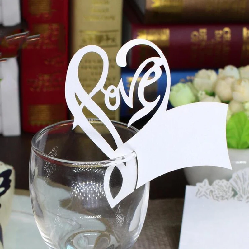 100pcs White Table Mark Wine Glass Love Name Place Cards Wedding Party Favor Decor Free Shipping
100pcs White Table Mark Wine Glass Love Name Place Cards Wedding Party Favor Decor Free Shipping