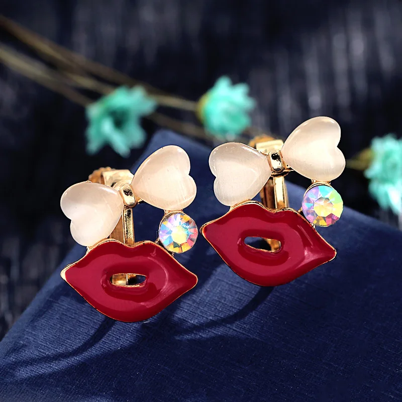 Grace Jun Korea Style Opal Crystal Bowknot Mouth Flower Shape Clip on Earrings No Pierced for Girls Adjustable Spiral Ear Clip
Grace Jun Korea Style Opal Crystal Bowknot Mouth Flower Shape Clip on Earrings No Pierced for Girls Adjustable Spiral Ear Clip