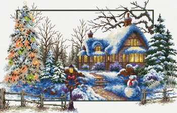 Counted Thread Printed Cross Stitch Winter Sonata Landscape Kits Embroidery Patterns 11CT Painting Cotton DMC Decoration Home
Counted Thread Printed Cross Stitch Winter Sonata Landscape Kits Embroidery Patterns 11CT Painting Cotton DMC Decoration Home