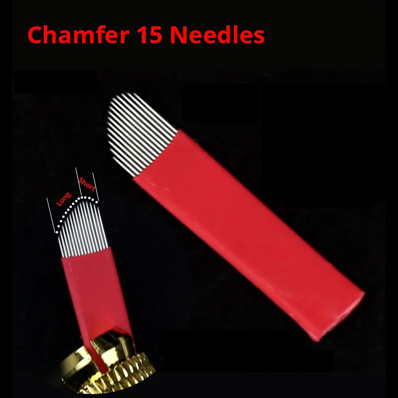 10pcs Microblading Chamfering Needles 15 Permanent Makeup Eyebrow Tattoo Needles Line Eyebrow Embroidery Bleaching Microblades
10pcs Microblading Chamfering Needles 15 Permanent Makeup Eyebrow Tattoo Needles Line Eyebrow Embroidery Bleaching Microblades