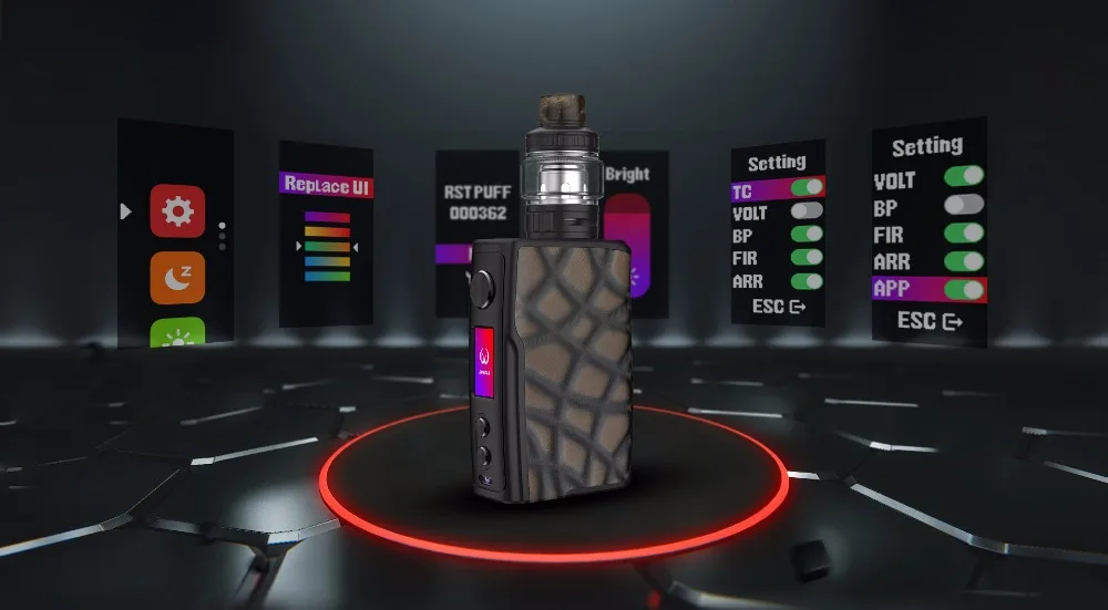 Original Vandy Vape Swell Kit 188W Swell Box MOD 3ml Tank Single Mesh Coil Vandyvape Electronic Cigarette Vape waterproof PCBA 01 (17)
