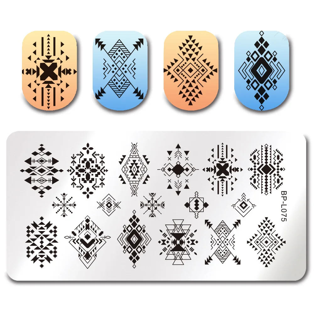 BORN PRETTY Rectangle Stamping Template Tribe Constellation Floral Geometry Line Plant Nail Art Stamp Image Plate Tools
BORN PRETTY Rectangle Stamping Template Tribe Constellation Floral Geometry Line Plant Nail Art Stamp Image Plate Tools