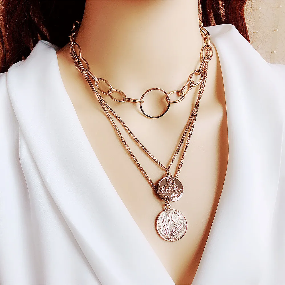 Yumfeel New Punk Hip Hop Multi Layer Golden Choker Necklace Women Imitation Pearl Coin Necklace Gifts
Yumfeel New Punk Hip Hop Multi Layer Golden Choker Necklace Women Imitation Pearl Coin Necklace Gifts